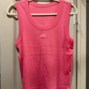 Daily Drills Vibrant Pink Tank Top